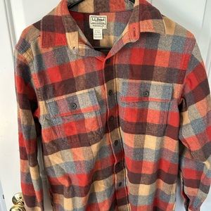 LL Bean Flannel Chamois/Fleece Shirt